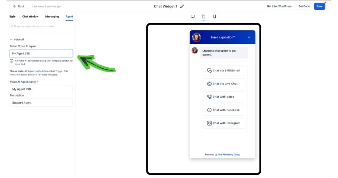 AI Chat Widget